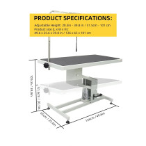 Shernbao Hydraulic Dog Pet Grooming Table-126*65*121 Cm