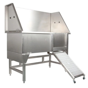 Shernbao Deluxe Foldable Stainless Steel Tub ,With Lifting Up Door 2.0Mm Thick 304 Board