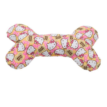 Coco Kindi Squeaky Cotton Toy Bone (Mixed Colors)