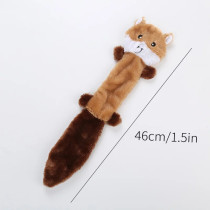 For Pet Animal Shaped Plush Toy For Dogs - (Mixed Colors) - 45*10*5Cm