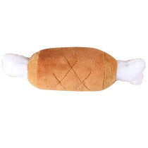 For Pet Chicken Leg Plush Squeaker Dog Toy - 20Cm