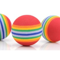 For Pet Soft Foam Rainbow Play Ball