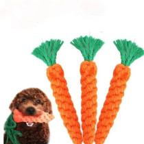 For Pet Cotton Carrot Hemp Rope Toy