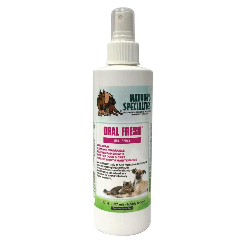 Natures Specialties Oral Fresh® Oral Spray For Dogs & Cats 237Ml / 8Oz