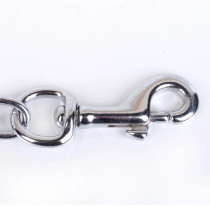 For Pet Dog Lead Chain With Pu Handle & Collar - Large (3.0*120Cm) (Mixed Colors)