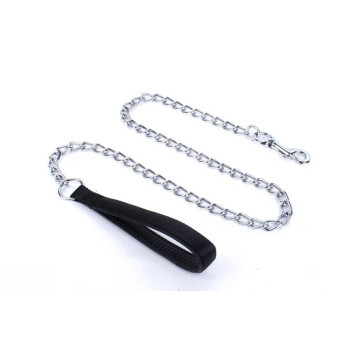 For Pet Dog Lead Chain With Pu Handle & Collar - Small (2.5*120Cm) (Mixed Colors)