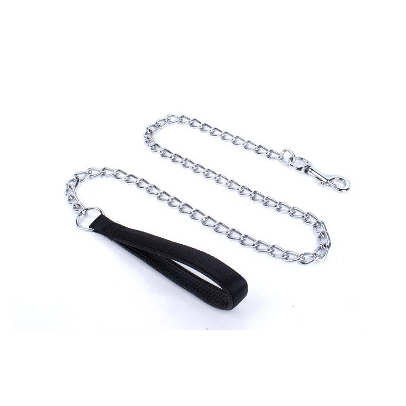 For Pet Dog Lead Chain With Pu Handle & Collar - Small (2.5*120Cm) (Mixed Colors)