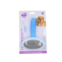 Pet King Oval Shaped Slicker Brush For Dogs And Cats - 18.5*13 Cm - Petsclub