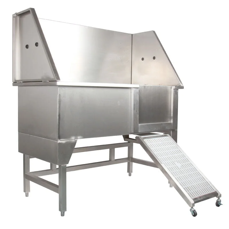 Shernbao Deluxe Foldable Stainless Steel Tub With Lifting Up Door 2.0Mm Thick 304 Board