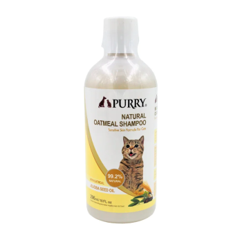 Purry Natural Cat Shampoo With Oatmeal And Jojoba Seed Oil (296Ml)