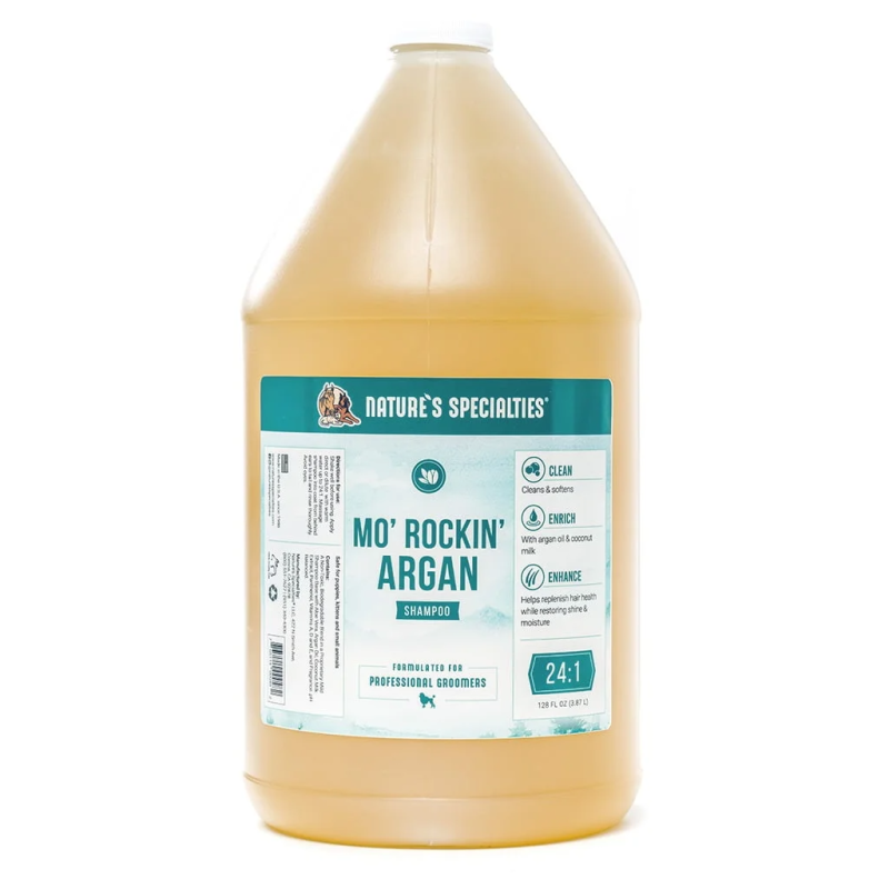 Natures Specialties Mo Rockin Argan Shampoo For Dogs And Cats- 3.87 Liter / Gallon