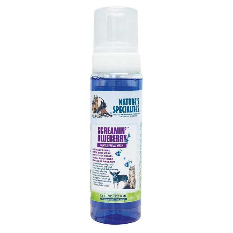 Natures Specialties Screamin' Blueberry Waterless Foam Shampoo For Dogs & Cats Dogs & Cats 222Ml / 7.5Oz