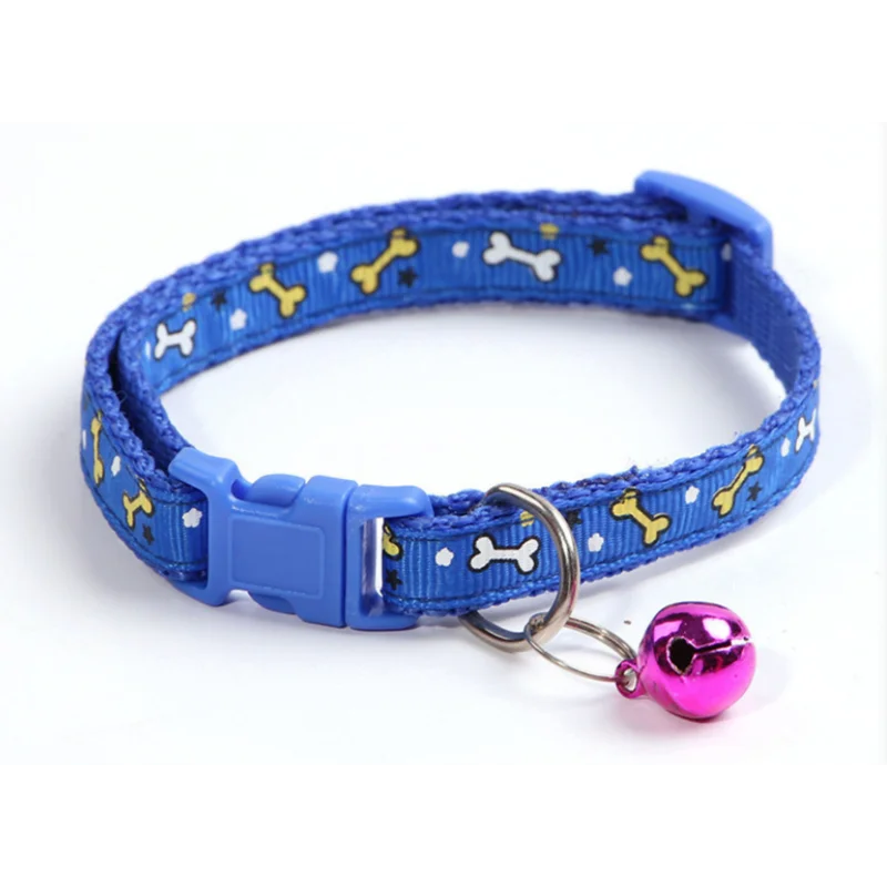 Pets Club Adjustable Cat Collar With Bell - Dark Blue