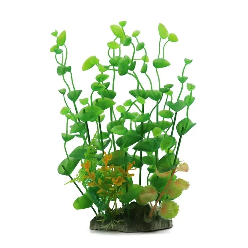 Pets Club Aquarium Plastic Plant, M659 -W9*H26 Cm, 6Pcs