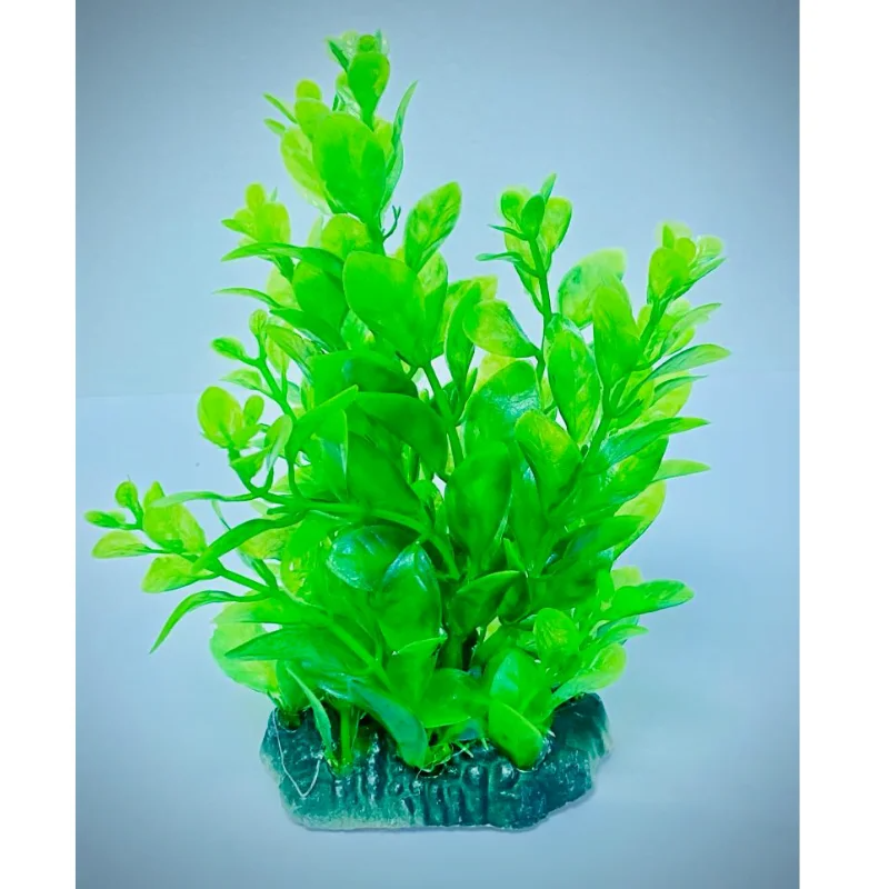 Aquarium Plastic Plant - M404-W7*H13 Cm By (6Pcs/Pack)
