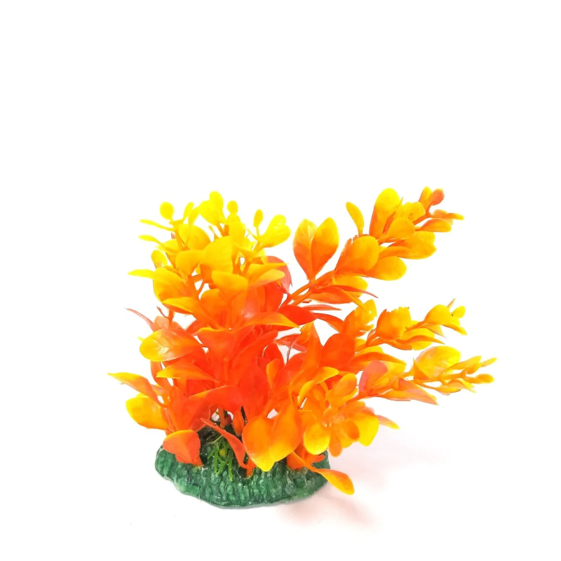 Aquarium Plastic Plant M4066-W7*H13 Cm By 6 Pcs/Pack)