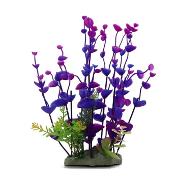 Aquarium Plastic Plant - M660 -W9 x H26 Cm By (6Pcs/Pack)