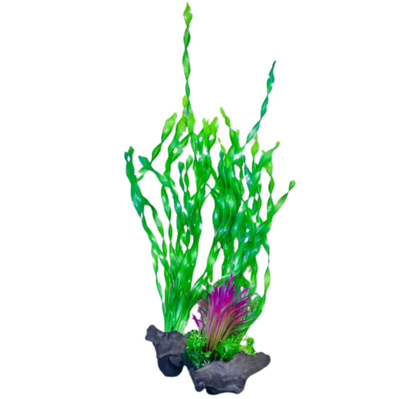 Aquarium Plastic Plant - K1134-W9 x H26 Cm By 6Pcs/Pack