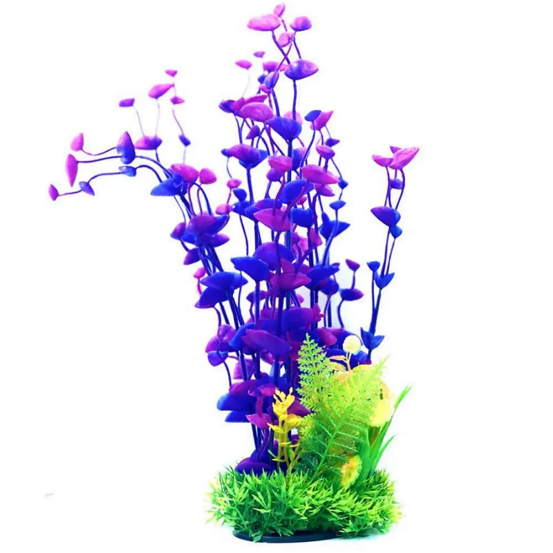 Aquarium Plastic Plant - M960-W9*H35 Cm By (6Pcs/Pack)
