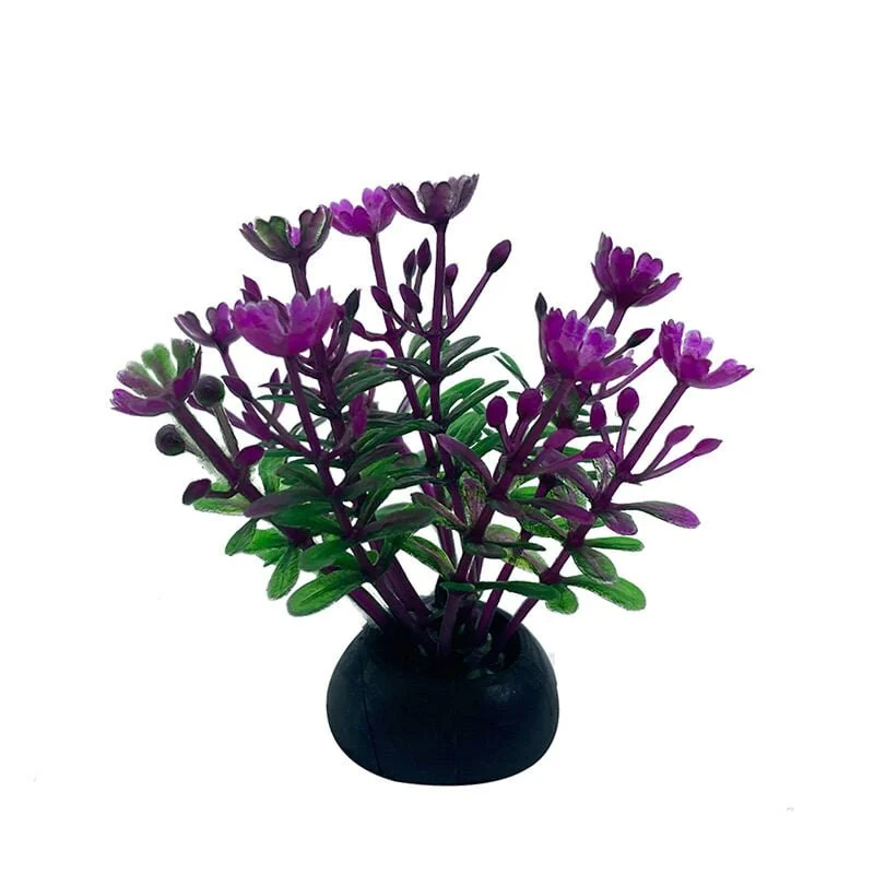 Aquarium Plastic Plant - S235-W2.5*H5 Cm By (6Pcs/Pack)