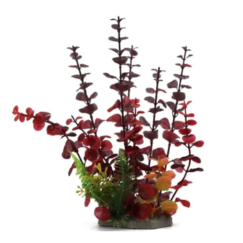 Aquarium Plastic Plant - M653-W9 x H24 Cm By (6Pcs/Pack)