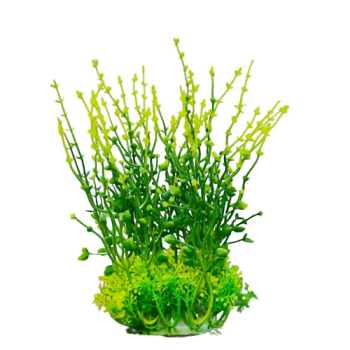 Aquarium Plastic Plant - M854 -W6 x H20Cm By (6Pcs/Pack)