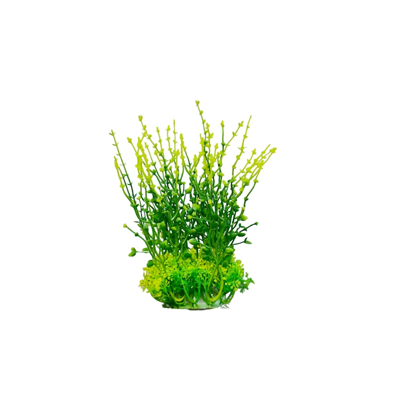 Aquarium Plastic Plant - M854 -W6 x H20Cm By (6Pcs/Pack)