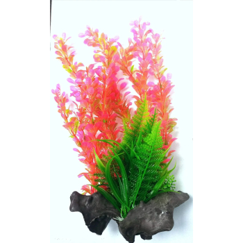 Aquarium Plastic Plant - K1103-W9 x H26 Cm By (6Pcs/Pack)