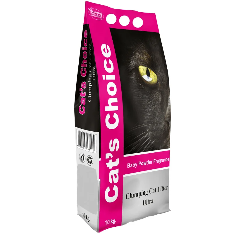 Cats Choice Bentonite Granules Clumping Cat Litter 10 Kg-Baby Powder 
