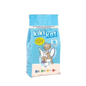 Kiki Kat White Bentonite Clumping Cat Litter Cleany-10 L