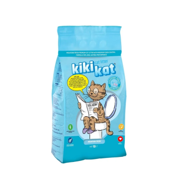 Kiki Kat White Bentonite Clumping Cat Litter Mountain Fresh-10 L