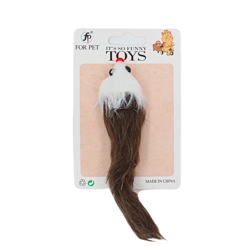 For Pet Mouse Plush Squeaky Toys For Cats (Mixed Colours)