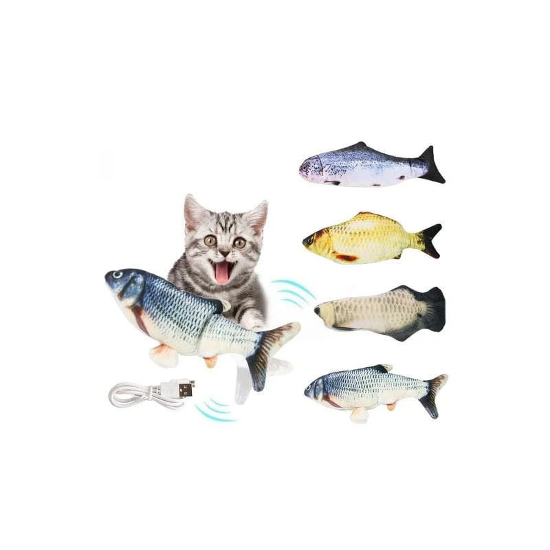 For Pet Realistic Flopping Electric Fish With Usb Charging Toy