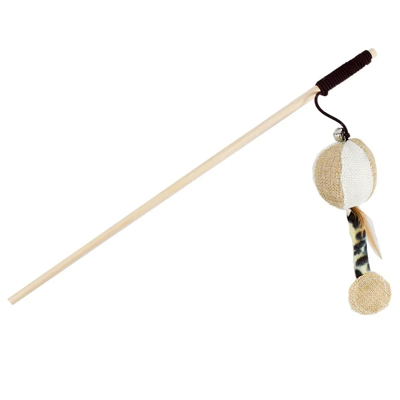 Its Meow Wooden Stick Cat Wand -57Cm