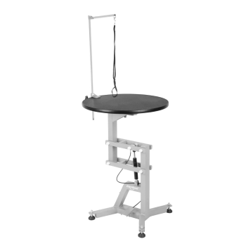 Shernbao Air Lifting, Round Grooming Table For Pet (Black/Grey)