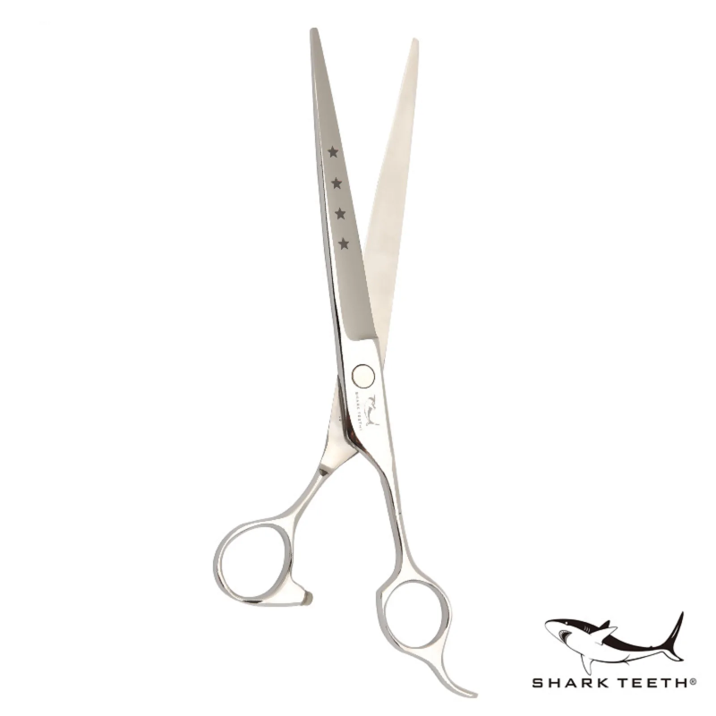 Shark Teeth Straight Scissor 4 Star Series 7.5" 