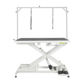 Shernbao Super Low-Low Electric Pet Grooming Table Plus Version With Electrical Outlet (Ft-808P) Size : 127.5 X 65 Cm X 28.8-101.8 Cm (H)