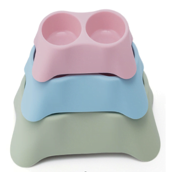 Pets Club Double Dining Bowl - 34*20*6.5Cmpink - Petsclub