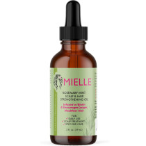 Mielle Rosemary Mint Scalp & Hair Strengthening Oil With Biotin and Essential Oils Nourishing Treatment for Split Ends and Dry Scalp for All Hair Types 59ml