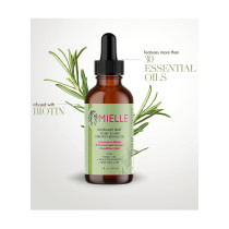 Mielle Rosemary Mint Scalp & Hair Strengthening Oil With Biotin and Essential Oils Nourishing Treatment for Split Ends and Dry Scalp for All Hair Types 59ml