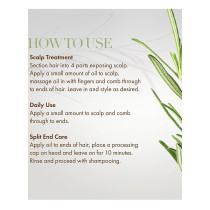 Mielle Rosemary Mint Scalp & Hair Strengthening Oil With Biotin and Essential Oils Nourishing Treatment for Split Ends and Dry Scalp for All Hair Types 59ml