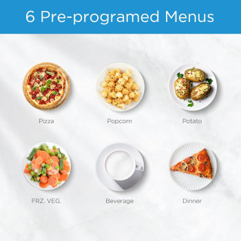 Midea 25L Microwave Oven with Digital Touch Control, 900W Power, Child-Safety-Lock, 10 Power Levels, LED Display with+30s Express Start, Grilling Roasting & Cooking Functions, EM925A2GU-SL