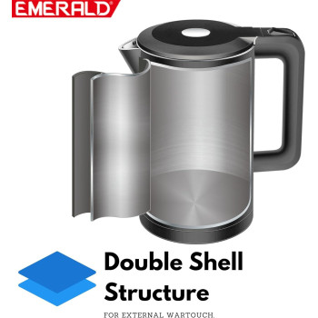 Emerald Cordless Electric Kettle, 2200W Power, 1.7L, With Auto Shut, 360-Degree Cord Design, Perfect For Warm Beverages, Ek781Kg.