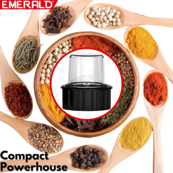 Emerald Masterblender Duo 1.5 Litre Glass Blender & 250 Gms Dry Grinder, 800 Watts, Ek732Mbg.
