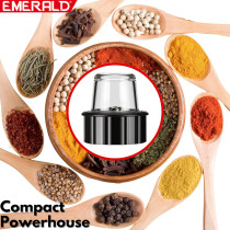 Emerald Masterblender Duo 1.5 Litre Glass Blender & 250 Gms Dry Grinder, 800 Watts, Ek730Mbg.