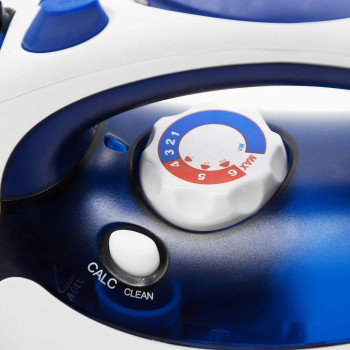 Emerald Steam Iron 2000W, Blue, Self Clean,Vertical Shot Steam, Hq Ceramic Sole Plate, 480Ml Water Tank, 1 Year Dubai Brand Warranty.