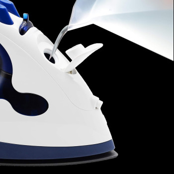 Emerald Steam Iron 2000W, Blue, Self Clean,Vertical Shot Steam, Hq Ceramic Sole Plate, 480Ml Water Tank, 1 Year Dubai Brand Warranty.