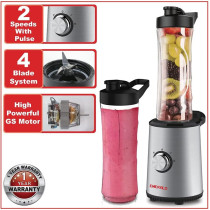 Emerald 350 Watts Smoothie Blender With 2X610Ml Bpa Free Portable Bottles.