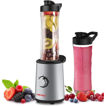 Emerald 350 Watts Smoothie Blender With 2X610Ml Bpa Free Portable Bottles.