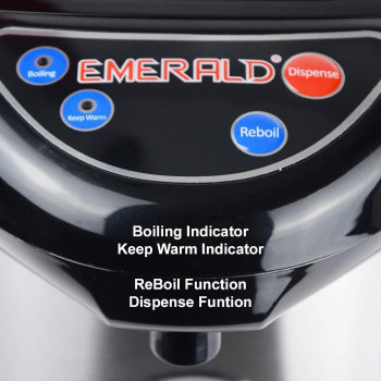 EMERALD 5 & 6 Litres Hot Water Dispenser Thermo Pot With Re-Boil, Keep Warm Function. 750 Watts (6 Litres)